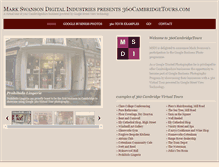 Tablet Screenshot of 360cambridgetours.com